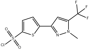2-[1-METHYL-5-(TRIFLUOROMETHYL)PYRAZOL-3-YL]-THIOPHENE-5-SULFONYL CHLORIDE Structure