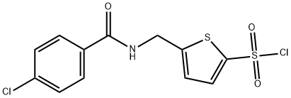 5-(4-CHLOROBENZAMIDOMETHYL)THIOPHENE-2-SULPHONYL CHLORIDE Structure