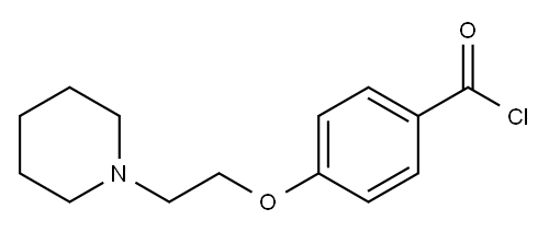 4-(2-哌啶乙氧基)苯甲酸盐酸盐, 166975-76-4, 结构式