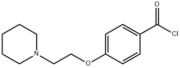 4-(2-哌啶乙氧基)苯甲酸盐酸盐, 166975-76-4, 结构式