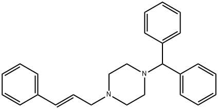 (E)-1-benzhydryl-4-cinnamylpiperazine Struktur