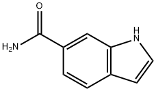 1H-吲哚-6-羧酸酰胺, 1670-88-8, 结构式