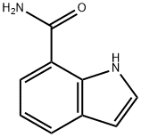 1H-吲哚-7-羧酸酰胺, 1670-89-9, 结构式