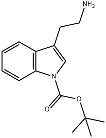 1-BOC-色胺 结构式