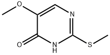 5-甲氧基-2-甲硫基嘧啶-4-醇, 1671-08-5, 结构式