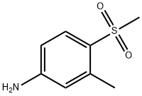 4-甲磺酰-3-甲基苯胺, 1671-50-7, 结构式