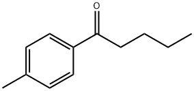1-(4-メチルフェニル)-1-ペンタノン 化学構造式
