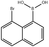 8-BROMONAPHTAHLENENE-1-BORONIC ACID Structure