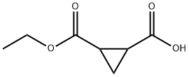 1,2-环丙烷二羧酸-1-乙酯 结构式