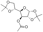 3-O-ACETYL-1,2:5,6-DI-O-ISOPROPYLIDENE-ALPHA-D-GLUCOFURANOSE Struktur