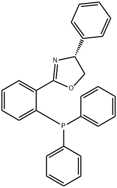 R(-)-2-[2-(DIPHENYLPHOSPHINO)PHENYL]-4-PHENYL-2-OXAZOLINE Struktur