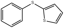 2-(フェニルチオ)チオフェン 化学構造式