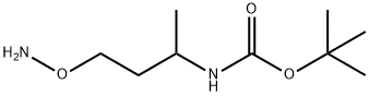 Carbamic acid, [3-(aminooxy)-1-methylpropyl]-, 1,1-dimethylethyl ester (9CI) Struktur