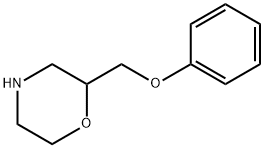 2-(フェノキシメチル)モルホリン 化学構造式