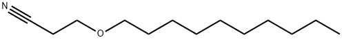 3-(デシルオキシ)プロピオノニトリル 化学構造式
