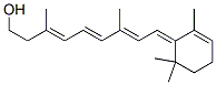 (3E,5E,7E)-9-[(3E)-2,4,4-トリメチル-1-シクロヘキセン-3-イリデン]-3,7-ジメチルノナ-3,5,7-トリエン-1-オール 化学構造式