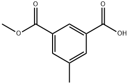 3-甲氧羰基-5-甲基苯甲酸 结构式