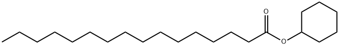 ヘキサデカン酸シクロヘキシル 化学構造式