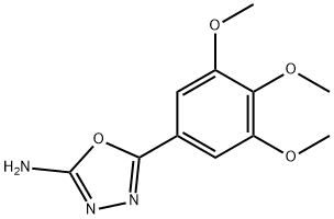 5-(3,4,5-trimethoxyphenyl)-1,3,4-oxadiazol-2-amine Structure