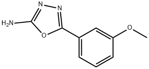 5-(3-甲氧基苯基)-1,3,4-噁二唑-2-胺, 1673-44-5, 结构式