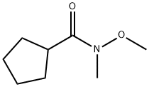 N-メトキシ-N-メチルシクロペンタンカルボキサミド 化学構造式