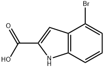 4-Bromo-2-indolecarboxylic acid Structure