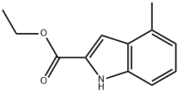 4-メチル-1H-インドール-2-カルボン酸エチル 化学構造式