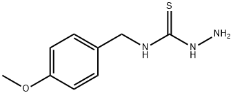 3-氨基-1-[(4-甲氧基苯基)甲基]硫脲,16735-76-5,结构式