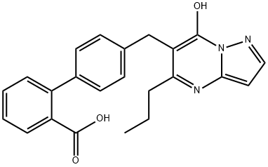 6-((2'-Carboxybiphenyl-4-yl)methyl)-7-hydroxy-5-propylpyrazolo(1,5-a)pyrimidine|