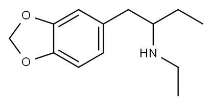 N-乙基-1-(3,4-亚甲二氧基苯基)-2-丁胺,167394-39-0,结构式