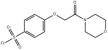 4-[2-(4-MORPHOLINYL)-2-OXOETHOXY]-BENZENESULFONYL CHLORIDE Struktur