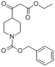 3-OXO-3-(1-CBZ-PIPERIDIN-4-YL)-PROPIONIC ACID ETHYL ESTER
 Struktur