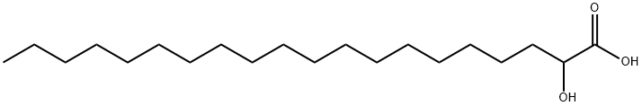 2-ヒドロキシイコサン酸 化学構造式