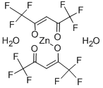 ヘキサフルオロアセチルアセトナト亜鉛水和物 化学構造式