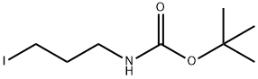 カルバミン酸, N-(3-ヨードプロピル)-, 1,1-ジメチルエチルエステル 化学構造式