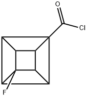 Pentacyclo[4.2.0.02,5.03,8.04,7]octanecarbonyl chloride, 4-fluoro- (9CI) Structure