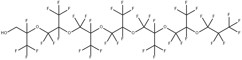 1H,1H-PERFLUORO(2,5,8,11,14,17-HEXAMETHYL-3,6,9,12,15,18-HEXAOXAHENEICOSAN-1-OL),167631-99-4,结构式