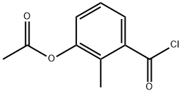 3-アセトキシ-2-メチルベンゾイルクロライド 化学構造式