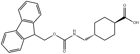 反式-4-(N-芴甲氧羰基氨基甲基)环己烷甲酸, 167690-53-1, 结构式