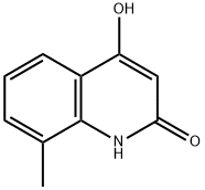 4-ヒドロキシ-8-メチル-2(1H)-キノリノン 化学構造式