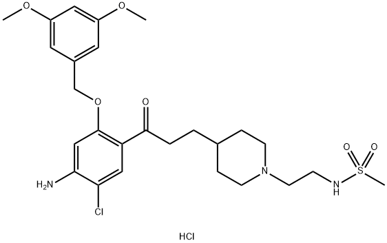 RS 39604盐酸盐, 167710-87-4, 结构式