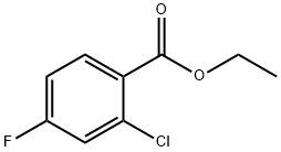 Benzoic acid, 2-chloro-4-fluoro-, ethyl ester Structure