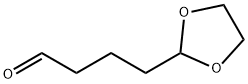 4-(1,3-ジオキソラン-2-イル)ブタナール 化学構造式