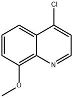 4-Chloro-8-methoxyquinoline Struktur
