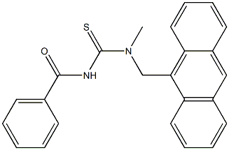 N-(9-蒽基甲基)N`-苯甲酰基-N-甲基硫脲, 167781-43-3, 结构式