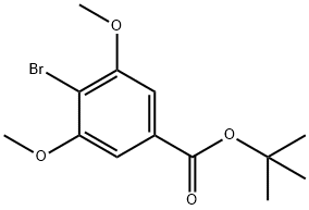 4-溴-3,5-二甲氧基苯甲酸叔丁酯, 167830-43-5, 结构式