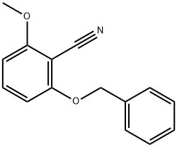 2-苄氧基-6-甲氧基苯并腈 结构式