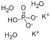 りん酸水素二カリウム三水和物 化学構造式