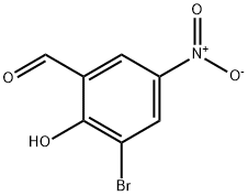 3-溴-2-羟基-5-硝基苯甲醛 结构式