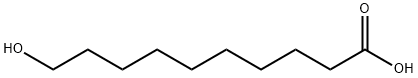 10-ヒドロキシデカン酸 化学構造式